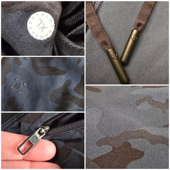 Lululemon T.H.E. Short Size XL Blue Camo Linerless 9" Lightweight Stretch Gym - Picture 5 of 8